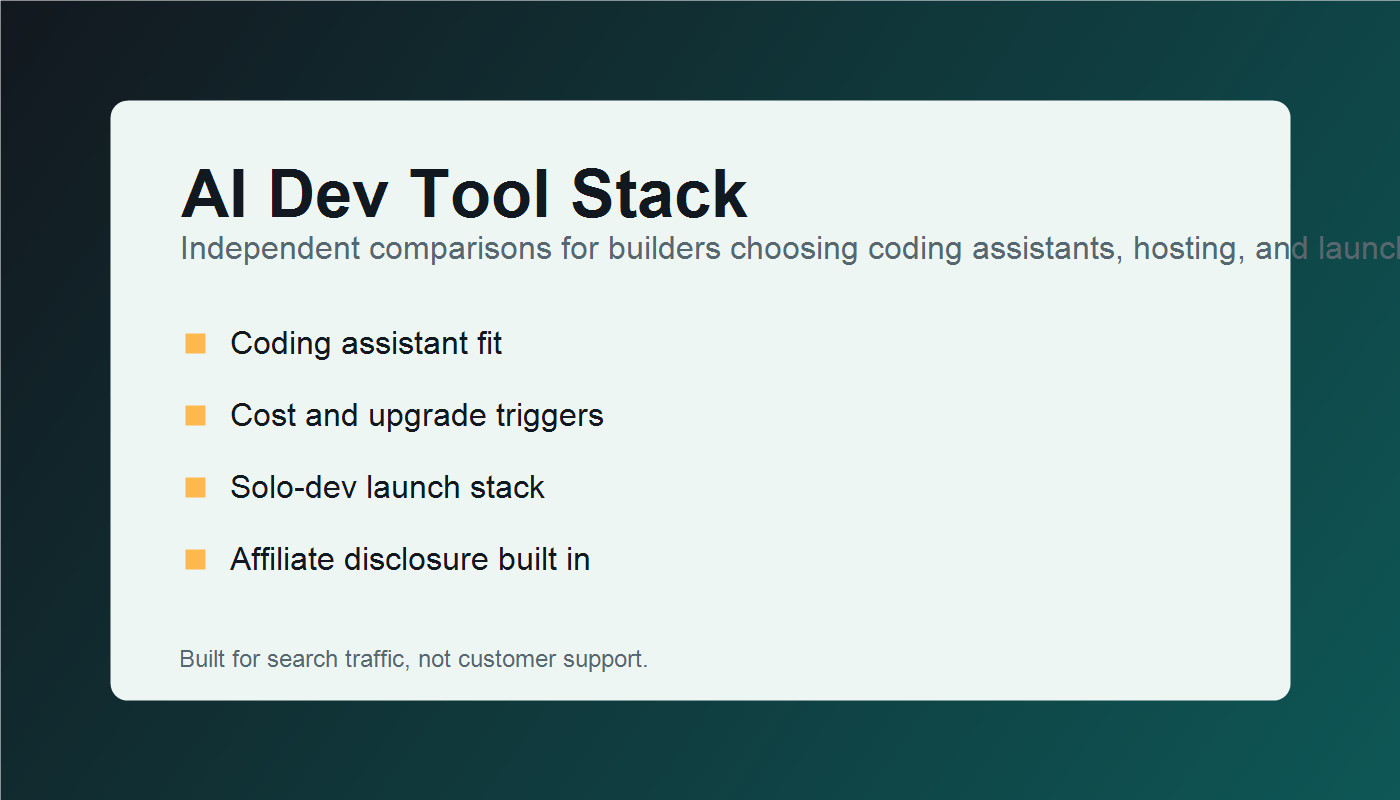 AI Dev Tool Stack comparison board